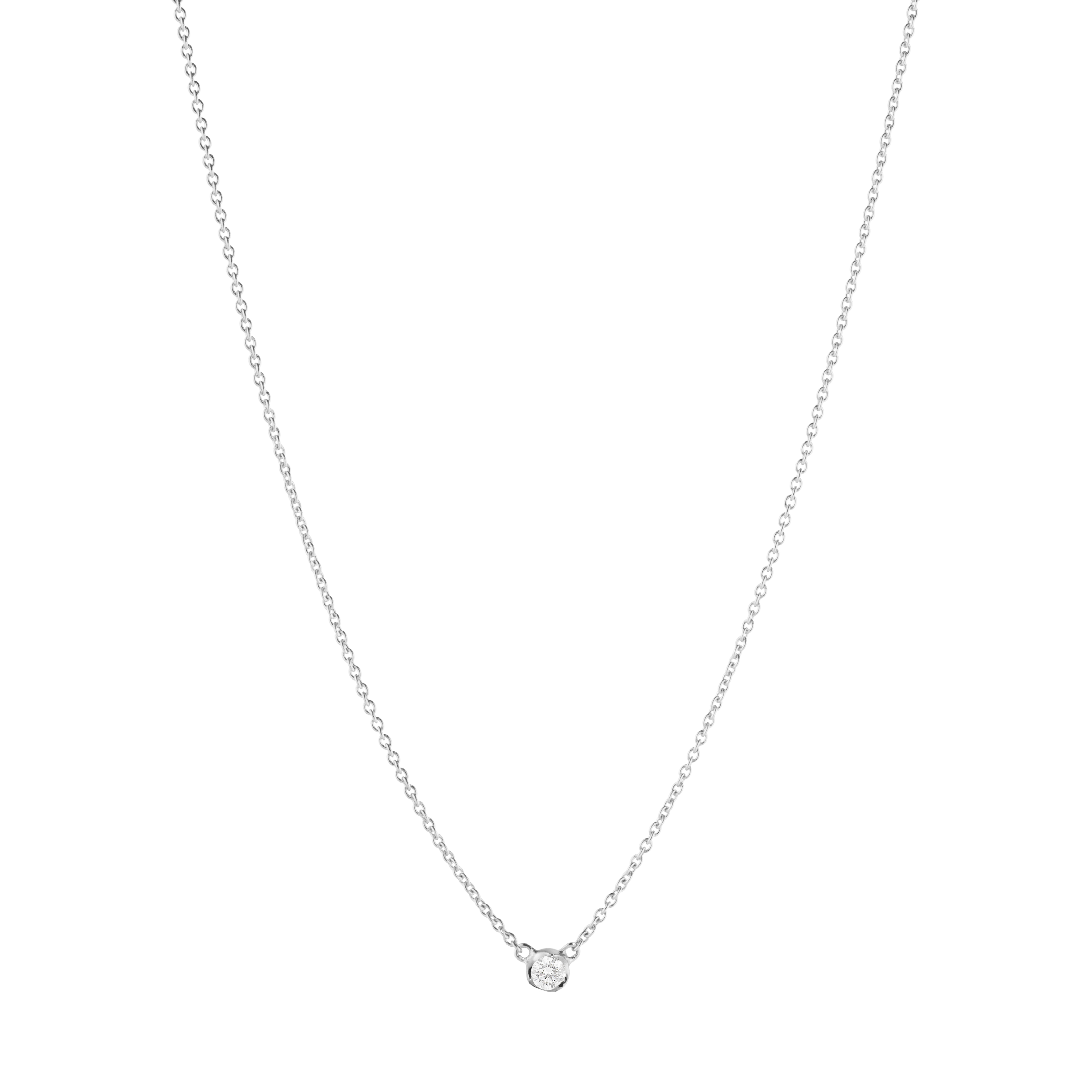 Georg Jensen Signature Halskæde Hvidguld 20001343