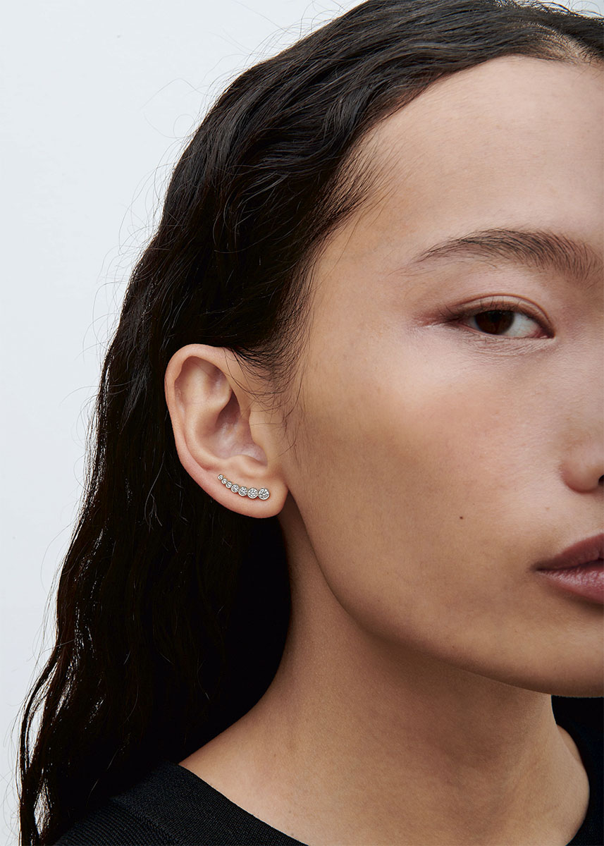 Sophie Bille Brahe Petit Croissant de Lune Ørering EA18_PCR_WH