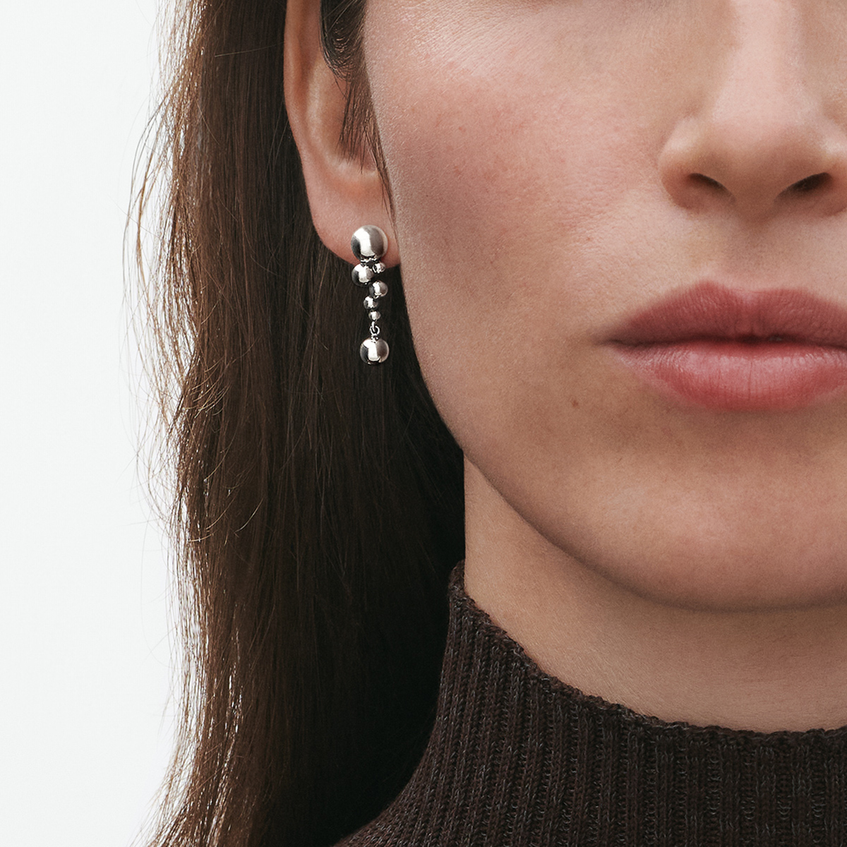 Georg Jensen Moonlight Grapes øreringe sølv 20001410