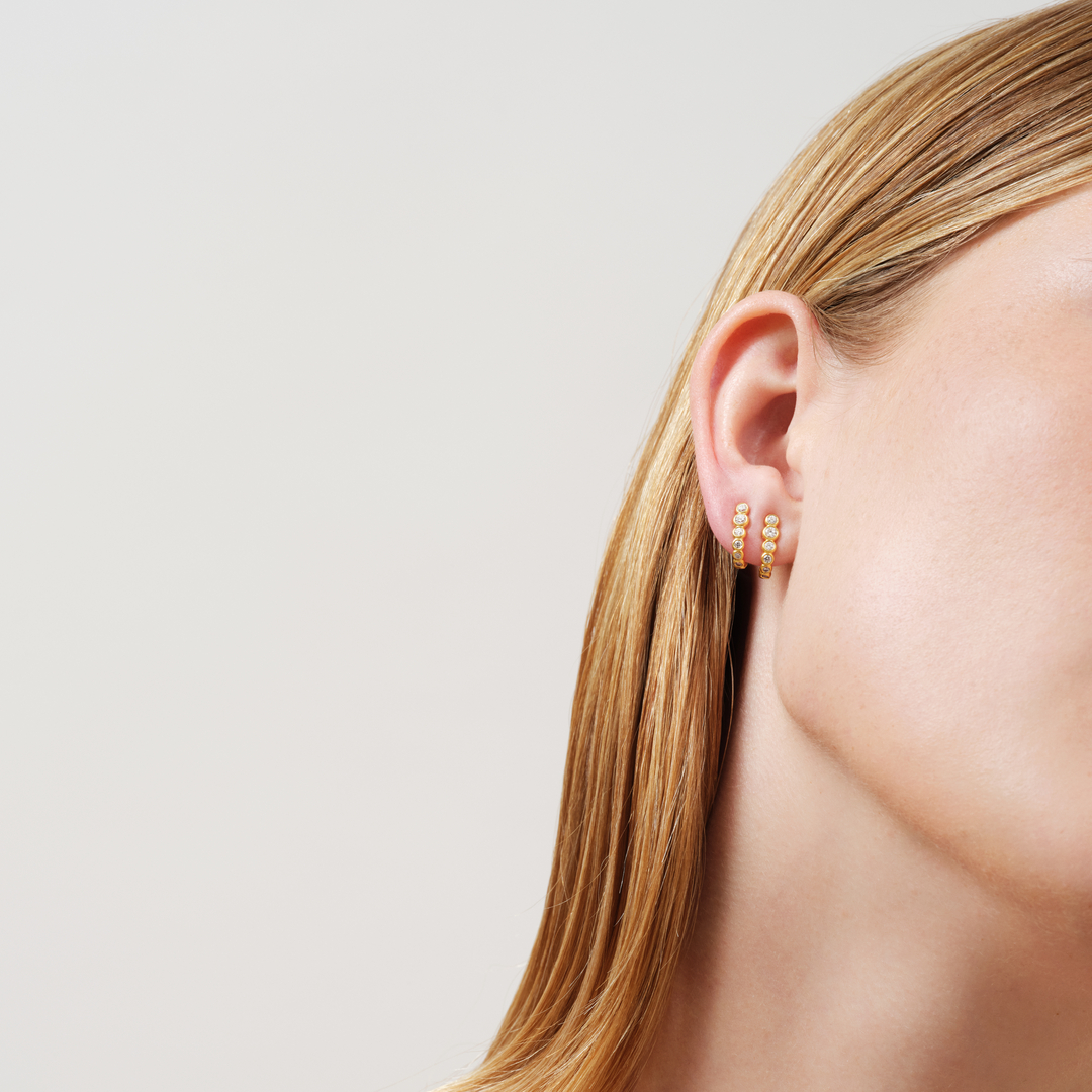 Julie Sandlau Grace Øreringe Forgyldt ST388GDCZ