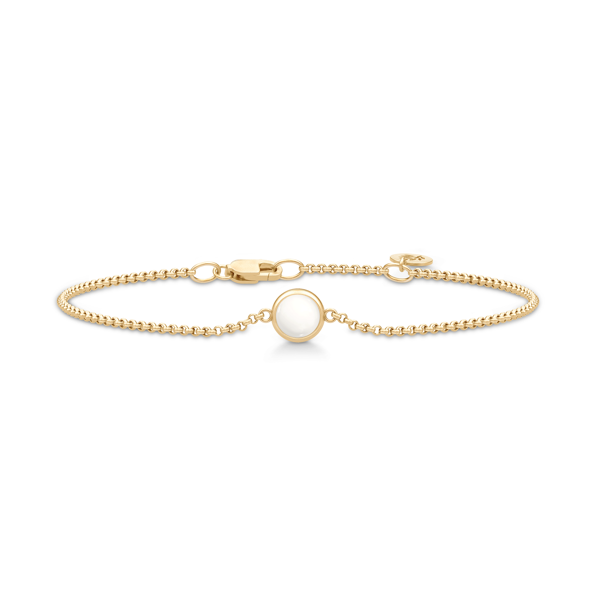 Julie Sandlau Primini Armbånd Ivory Crystal BR258GDIVCR