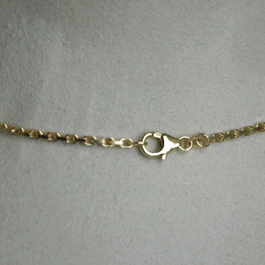 BNH Anker Facet Kæder 8 kt Guld 0,8 mm