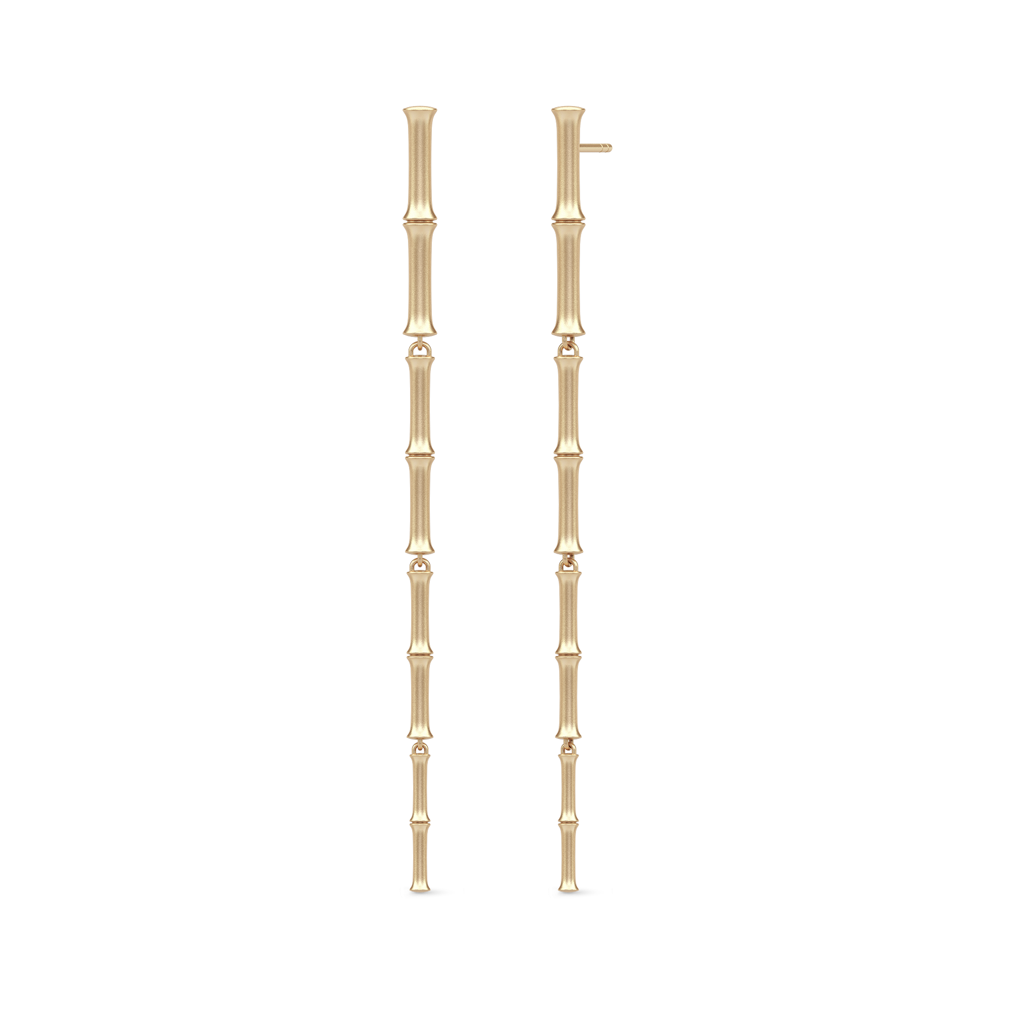 Julie Sandlau Bamboo Dangle Øreringe 14k YG14-ST367