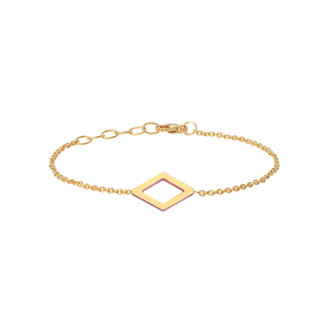 Heiring Rhombus Armbånd Forgyldt 52-8-15FG