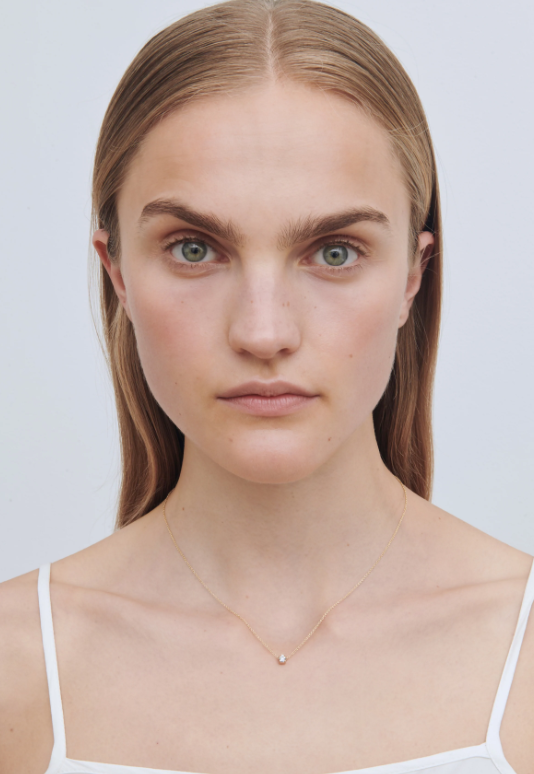 Sophie Bille Brahe Orangerie Simple Halskæde NL23_PC_PET_WH