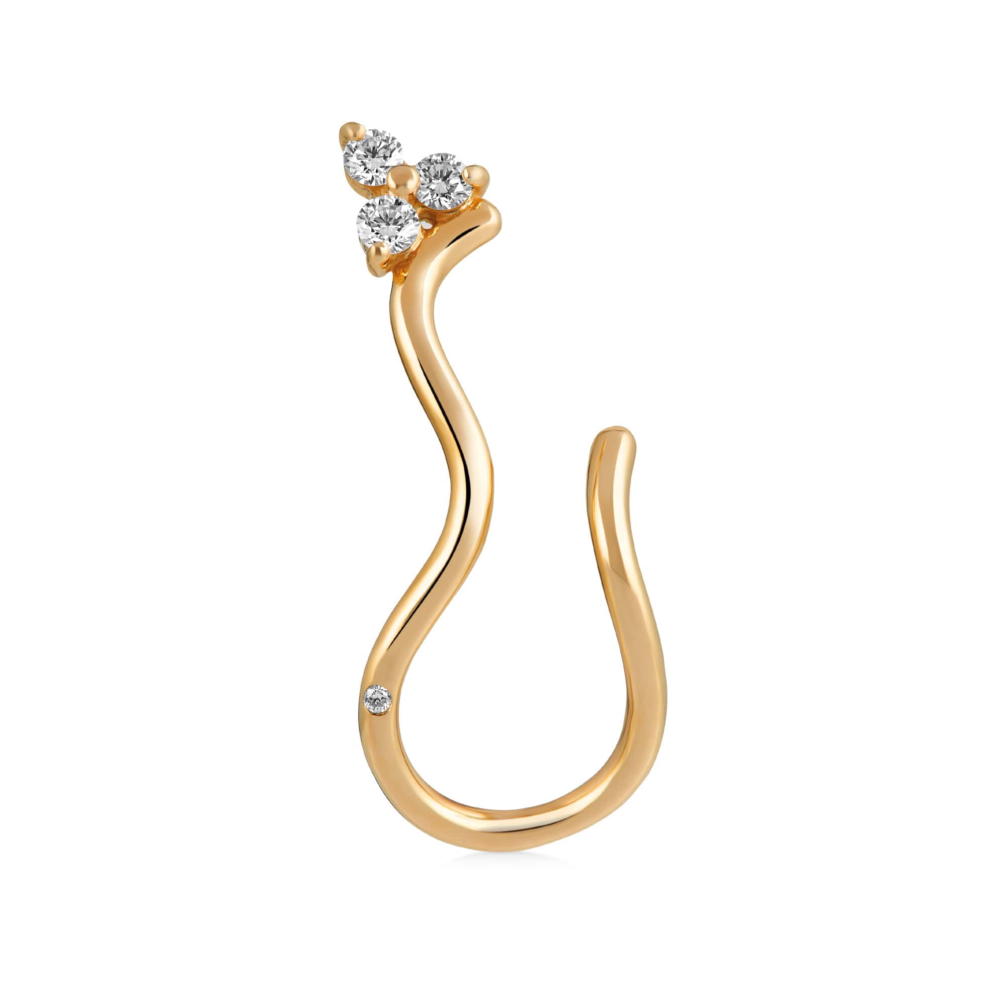 Ro Copenhagen Fryd Wave Diamant Ørestik H E104Y117