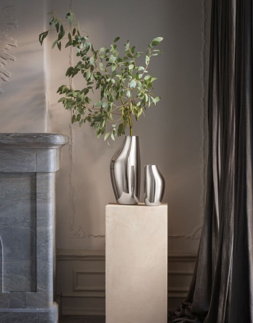 Georg Jensen Sky Gulvvase Stål 10019823