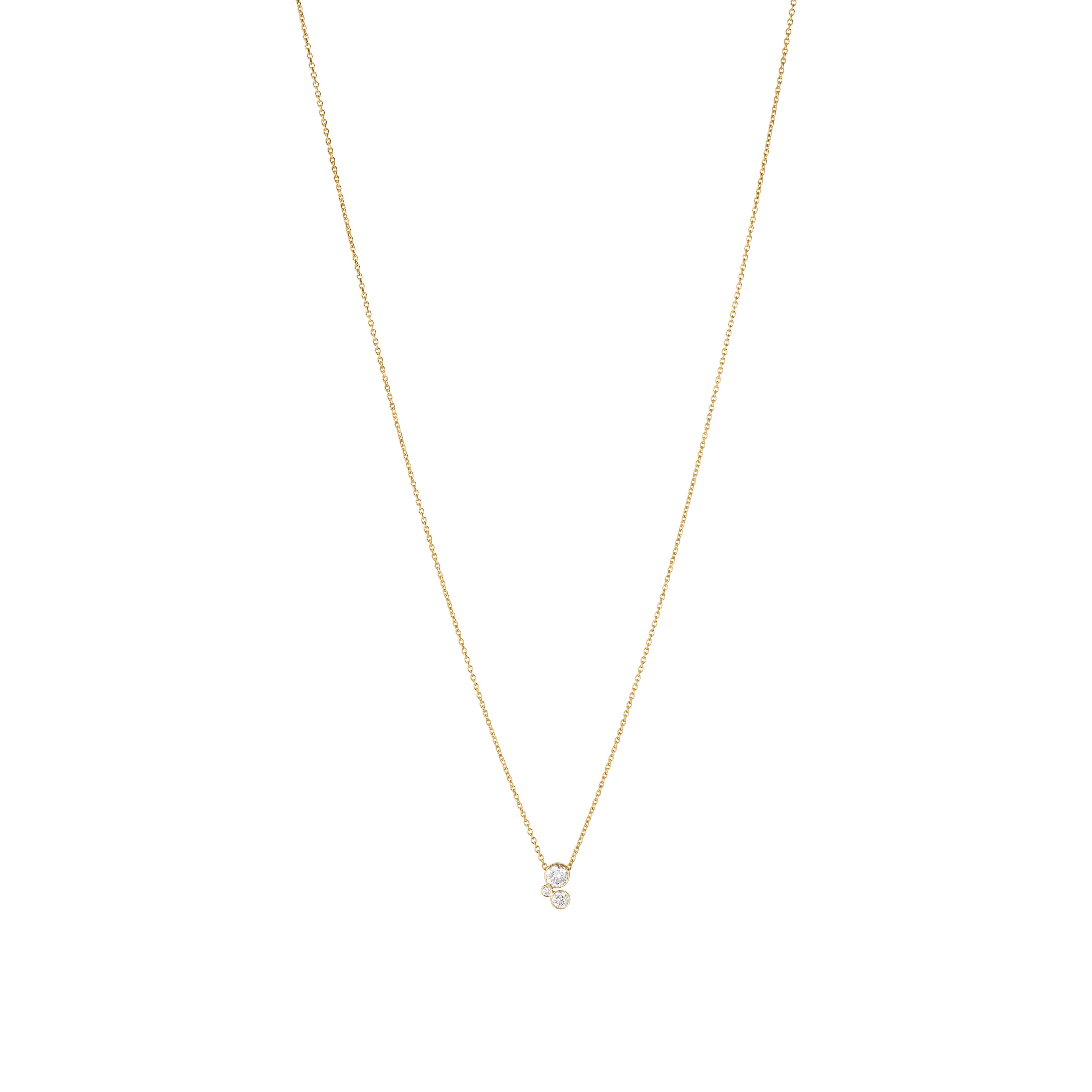 Sophie Bille Brahe Stella Diamant Simple Halskæde NL25_BW55_WH