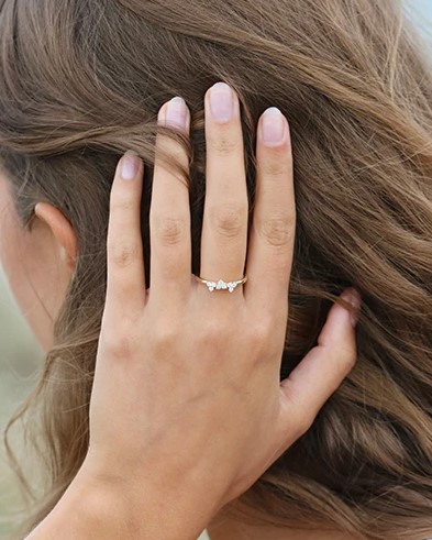 Ro Copenhagen Fryd rødguld diamantring M R104Y101