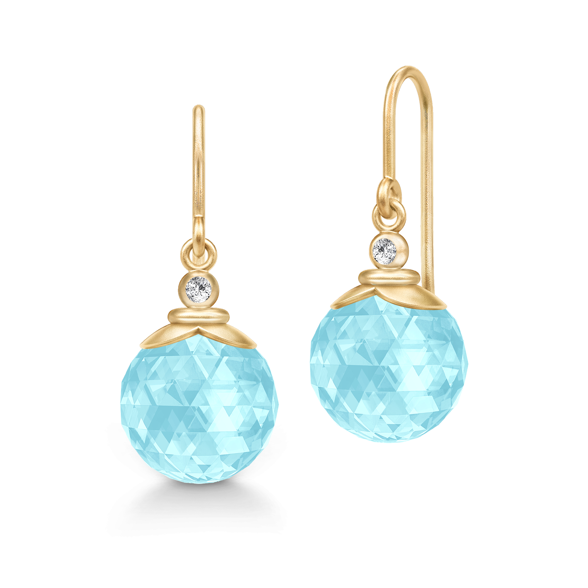 Julie Sandlau Berry Øreringe Ice Blue HKS788GDIBCRCZ