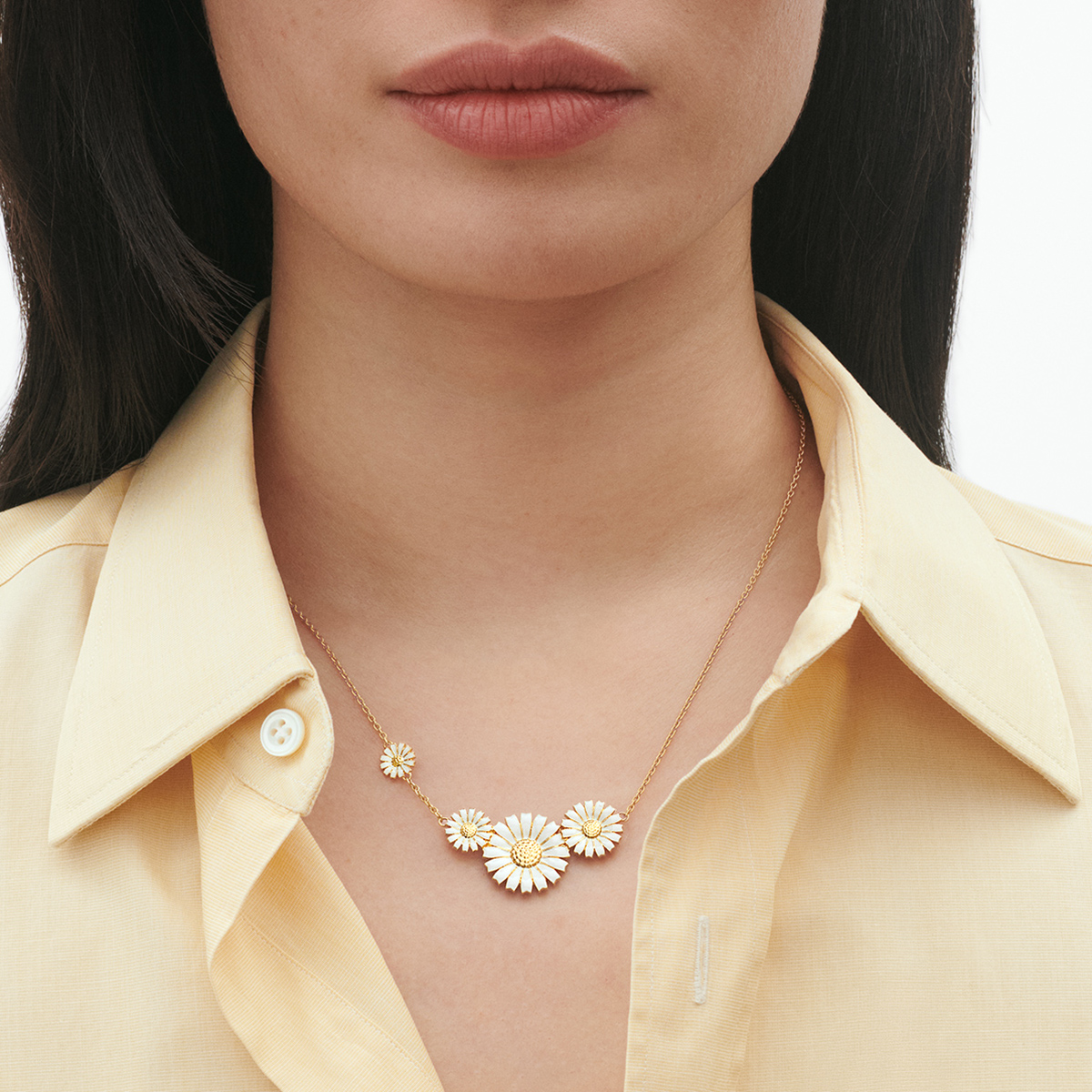 Georg Jensen Daisy Halskæde Forgyldt 20001666