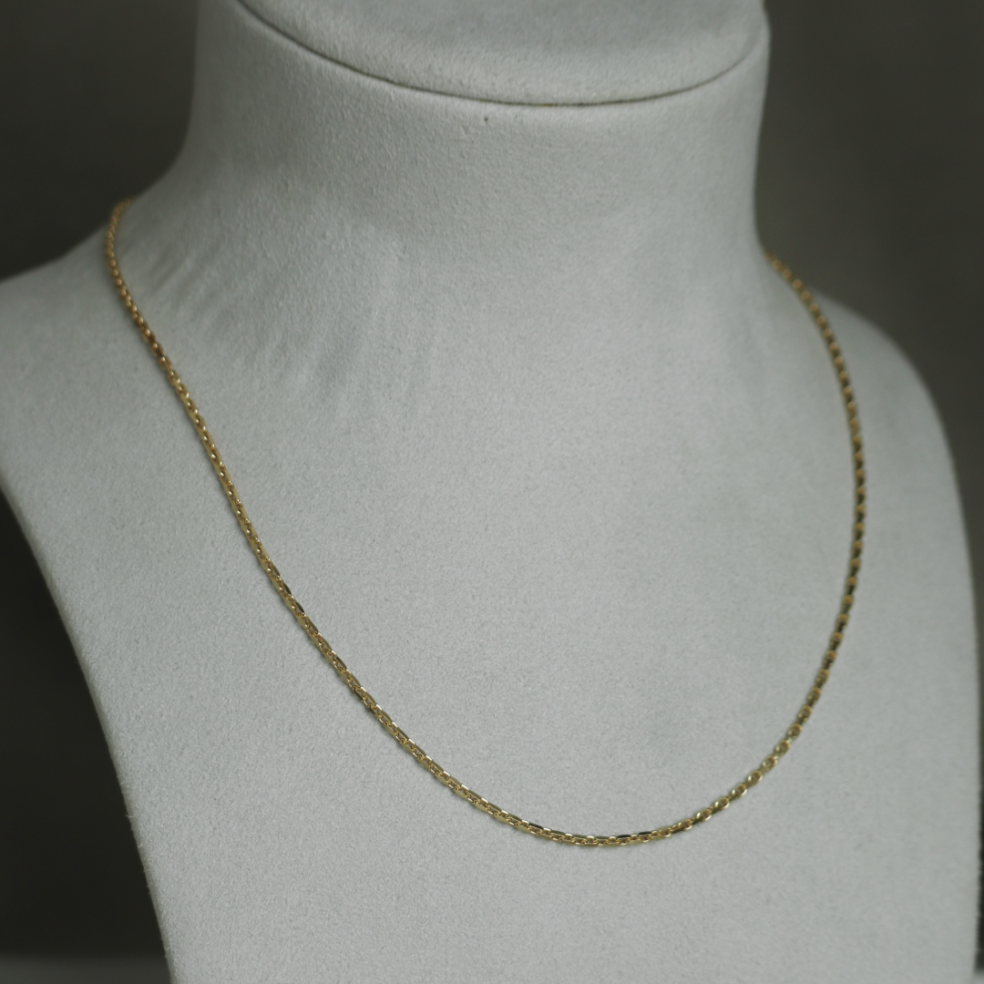 BNH Anker Facet Kæder 8 kt Guld 0,7 mm