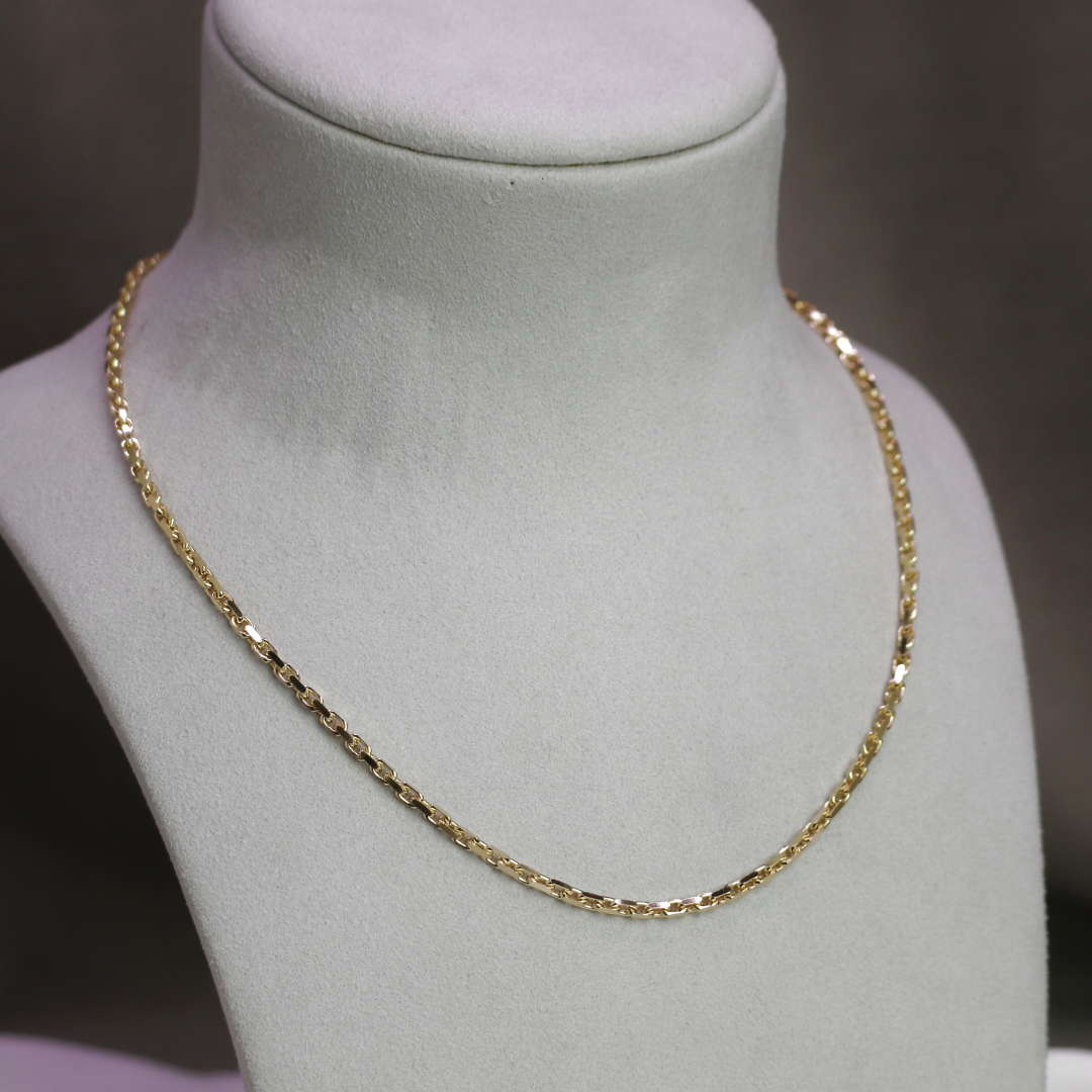 BNH Anker Facet Kæder 8 kt Guld 1,1 mm