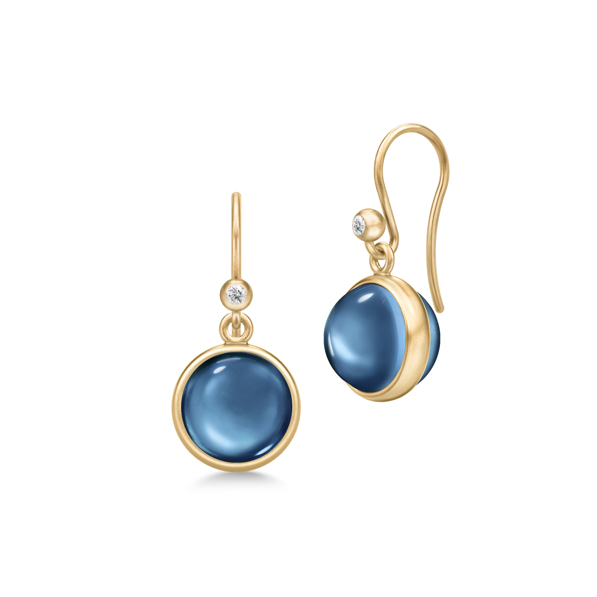 Julie Sandlau Prime Øreringe Sapphire Blue Forgyldt HKS181GDSACRCZ