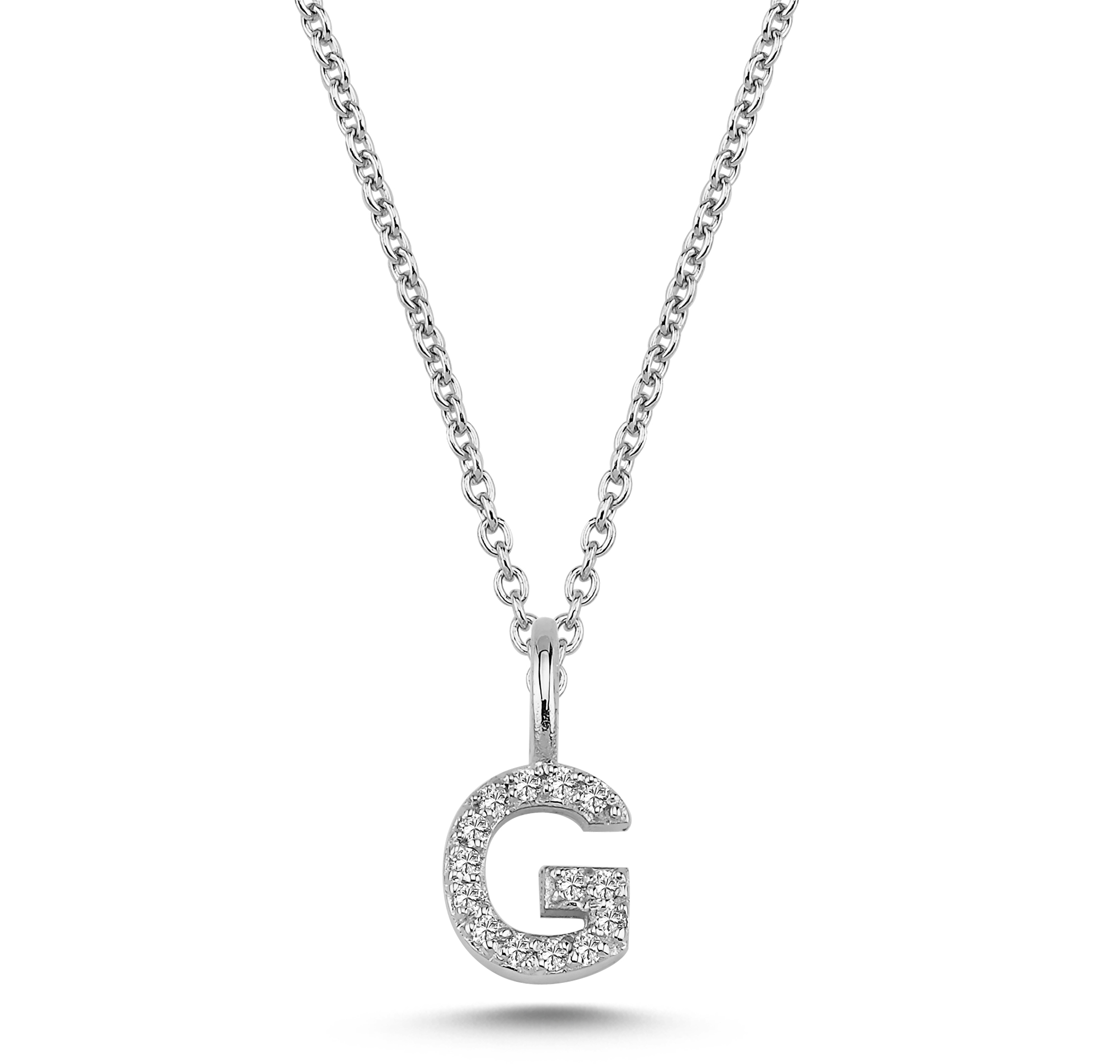 Nuran Bogstav vedhæng "G" med pavé V2201-G 0070