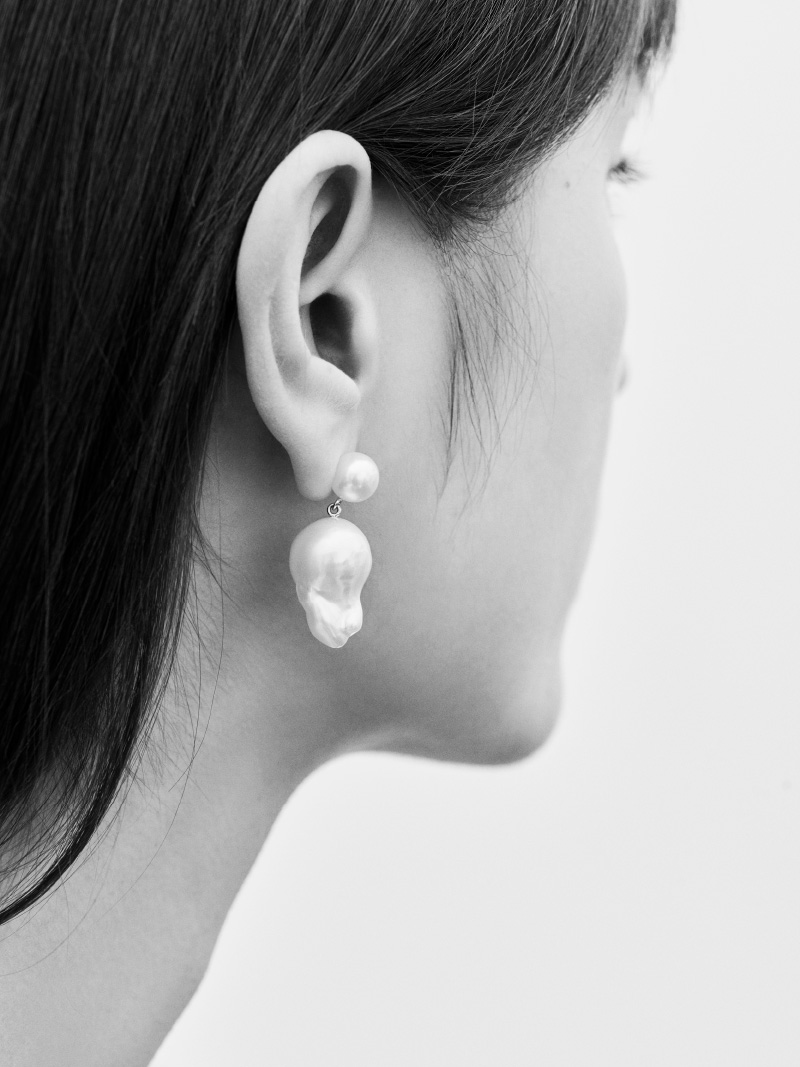 Sophie Bille Brahe Venus Blanc Øreringe EA30_VBL_FW