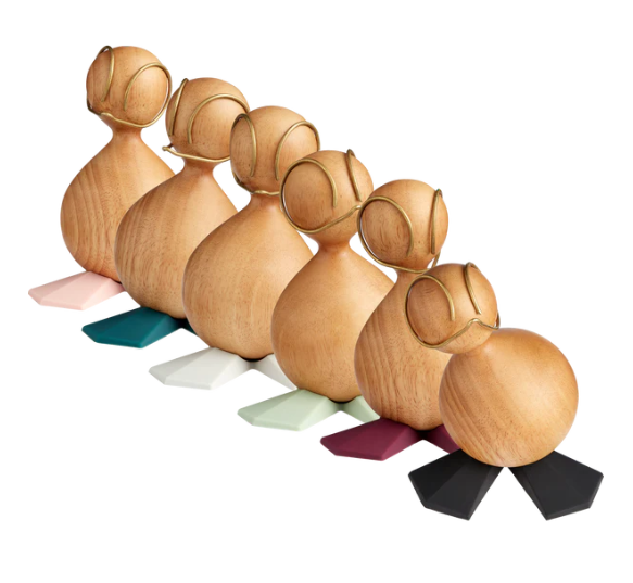 Aviendo The Ugly Duckling Rubber Wood Green Feet UD026