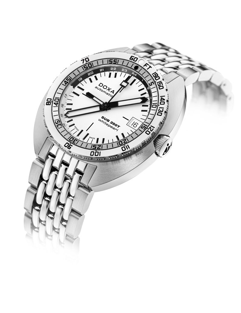 DOXA Sub 250T GMT Whitepearl 855.10.011.10