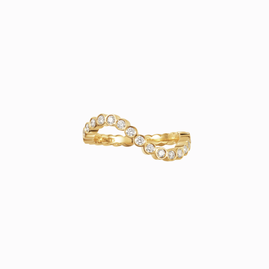 Sophie Bille Brahe Courant Sky Ring RI25_PE_OCEAN_WH