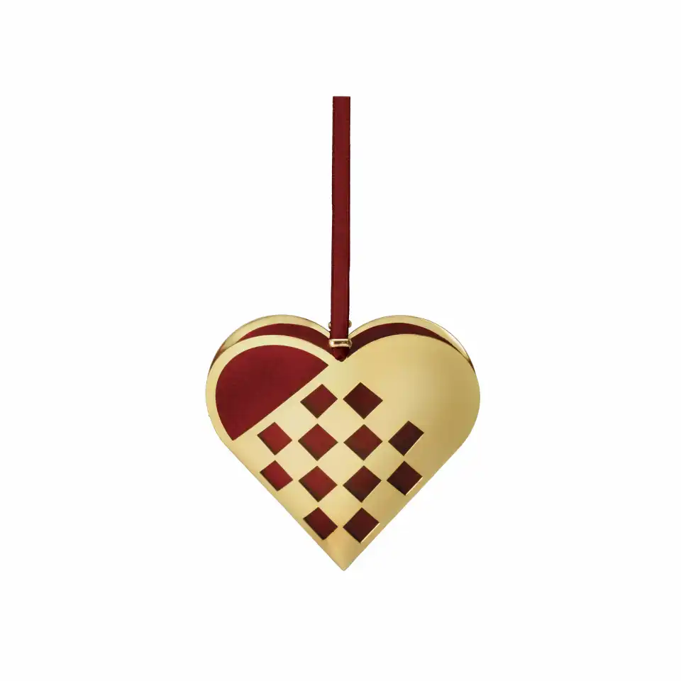 Nordahl Andersen Miniature XS 5 cm julehjerte - forgyldt 98862722000