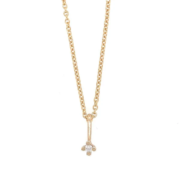 Heiring 14 Kt. Vedhæng Med Diamant 78-9-70