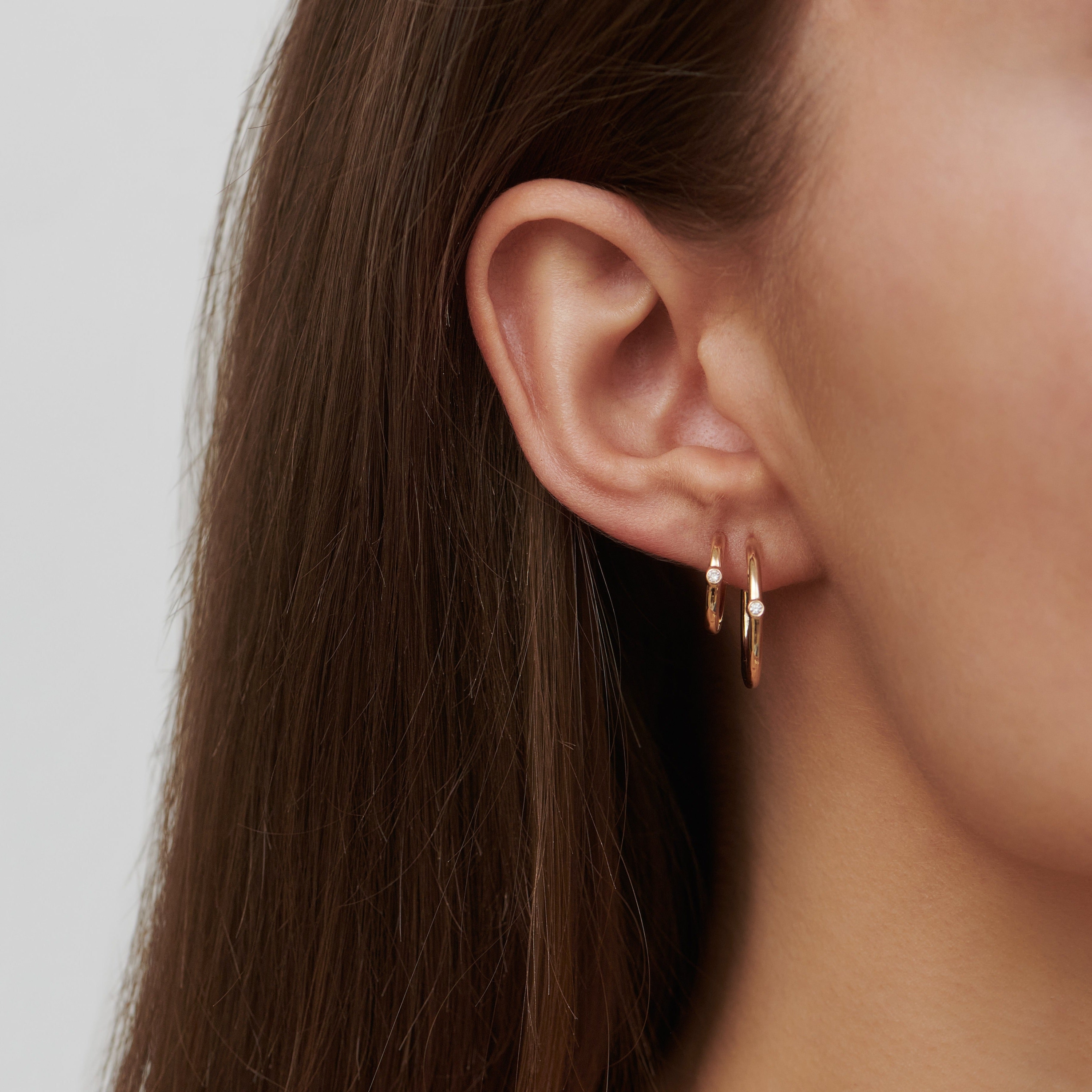 Julie Sandlau Purity Medium Ørering 14k YG14-HPS132