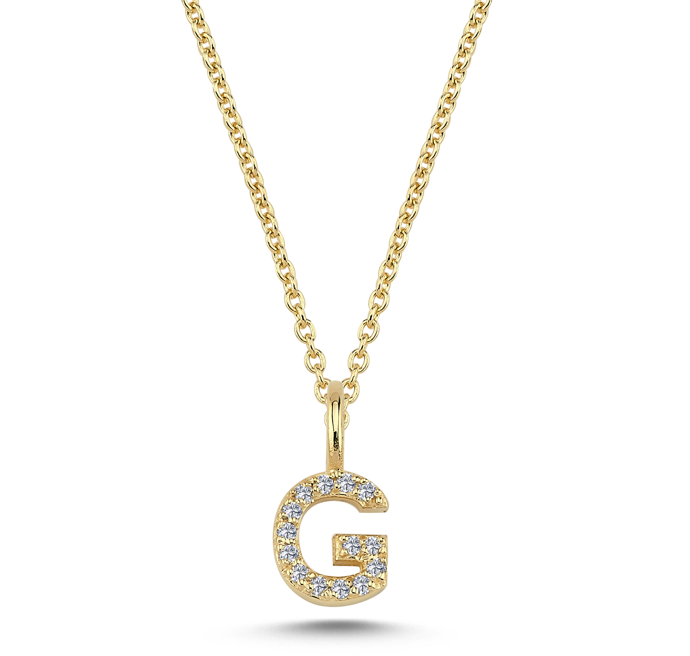 Nuran Bogstav vedhæng "G" med pavé V2201-G 0070