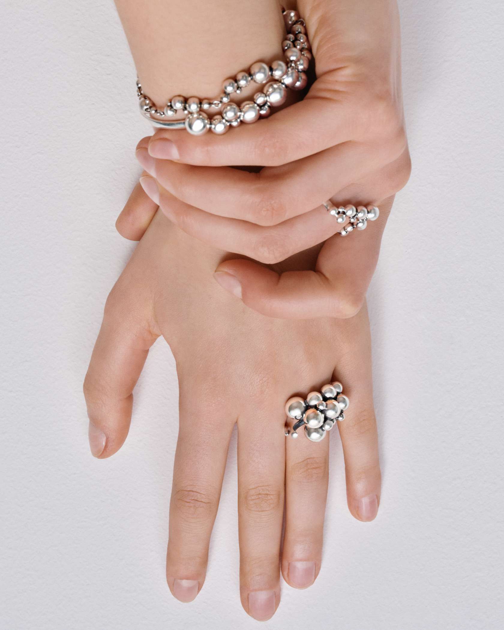 Georg Jensen Moonlight Grapes Ring Sølv 20001201