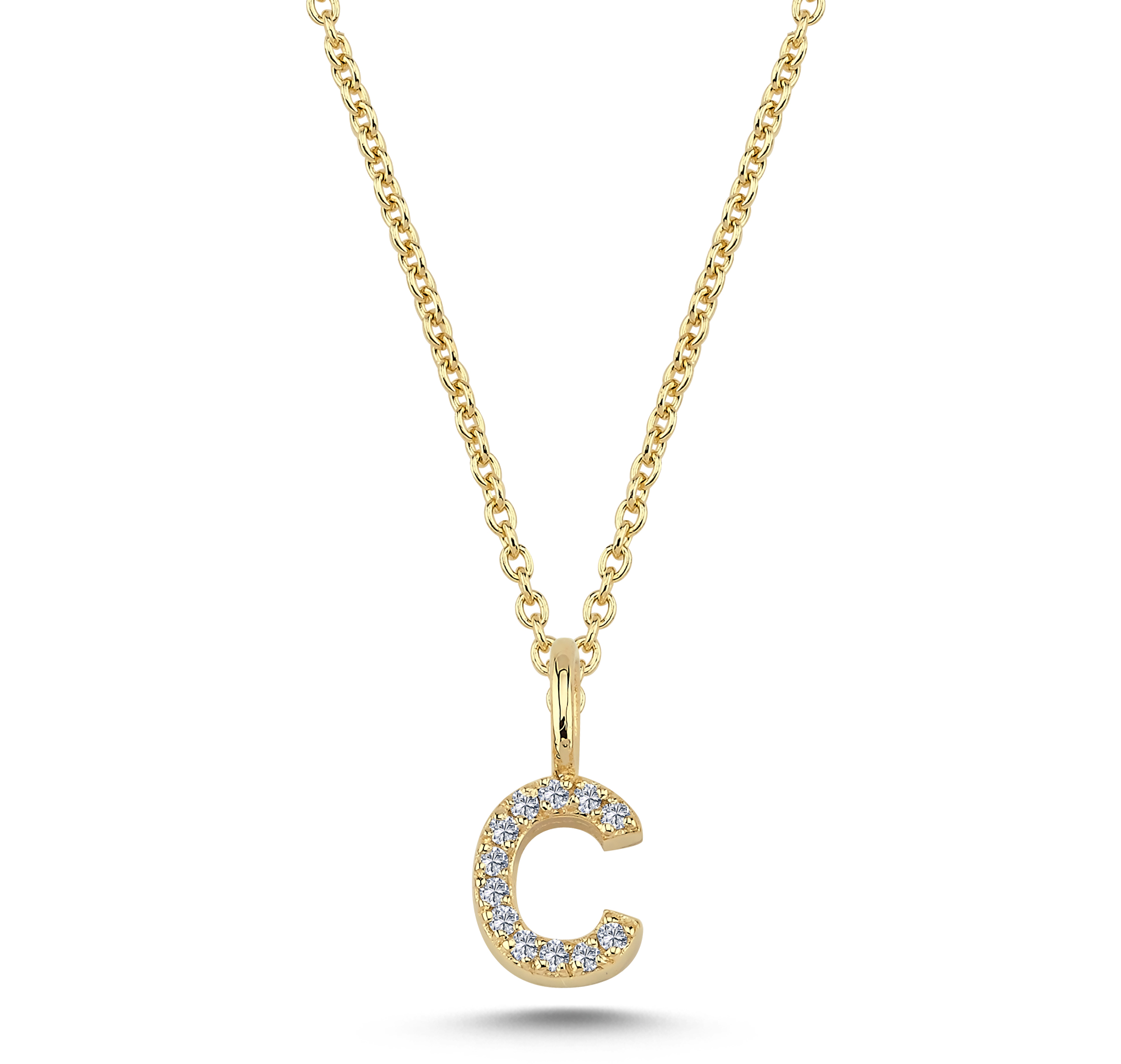 Nuran Bogstav vedhæng "C" med pavé V2201-C 0060