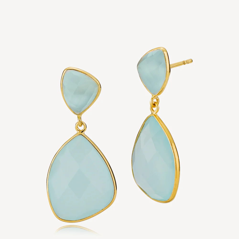 Izabel Camille Athena Øreringe a1500gsaquagreen