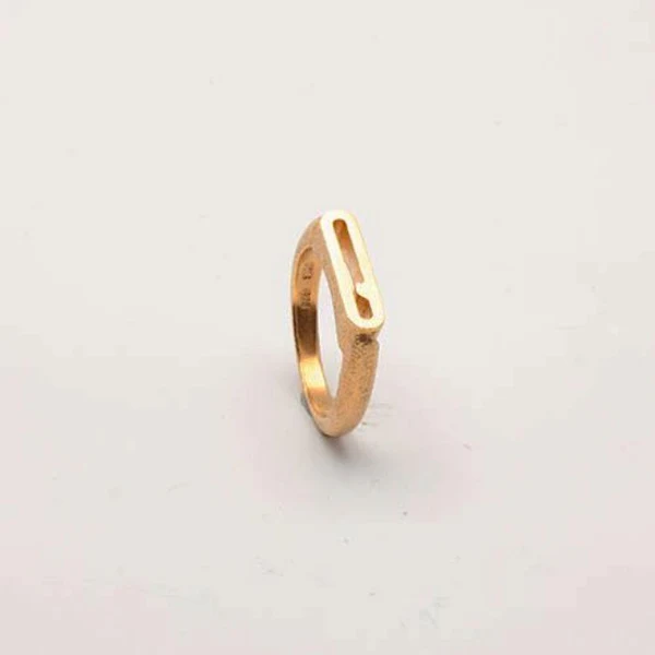 Heiring Initials Ring Q Forgyldt 52-4-17FG