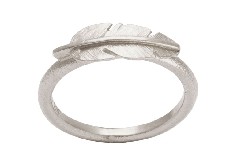 Heiring Fjer Ring Mini Rhodineret 51-6-00RH