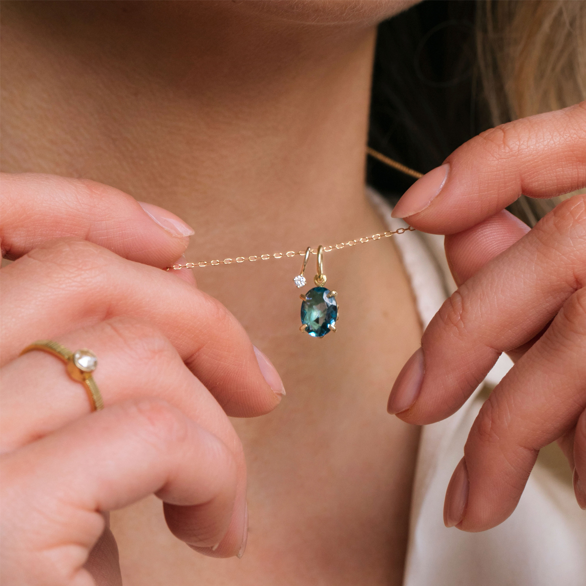 Carré 10-Karat vedhæng med Diamant TL 4276 DI0,03WSI