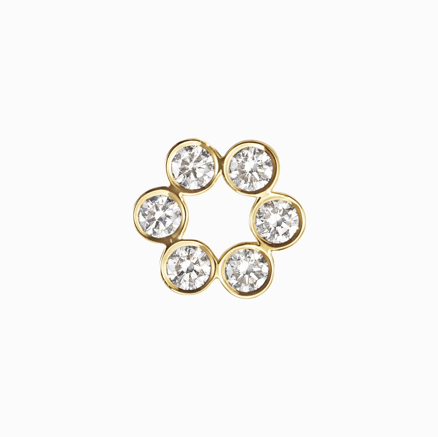 Sophie Bille Brahe Petite Luna Diamant Ørering EA25_ROUNDST_WH