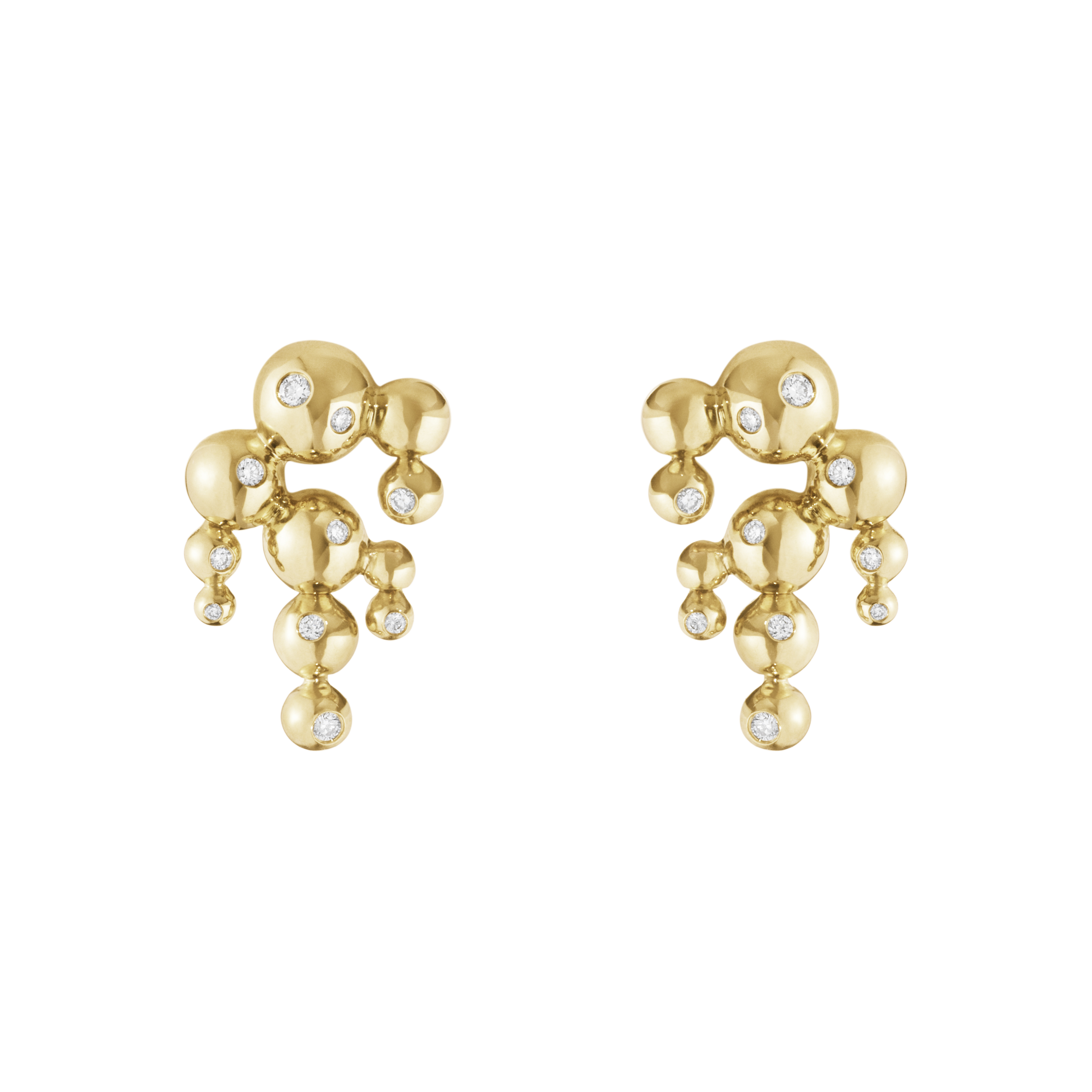 Georg Jensen Moonlight Grapes Ørering guld 20001422