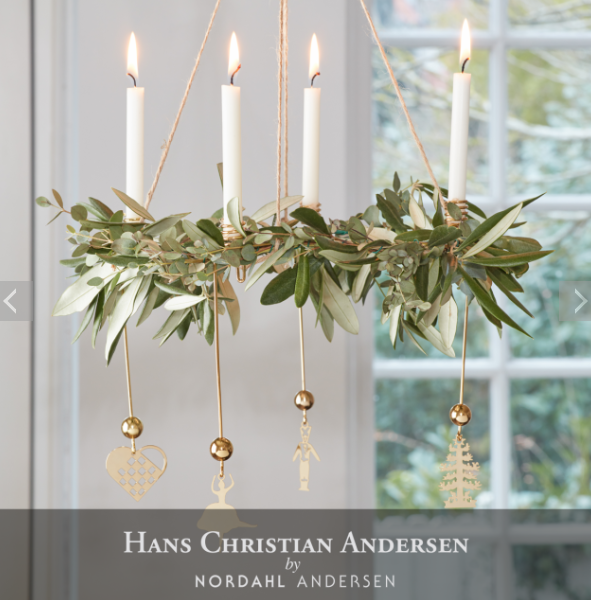 Nordahl Andersen Lysholder med Soldat - forgyldt 980-6242