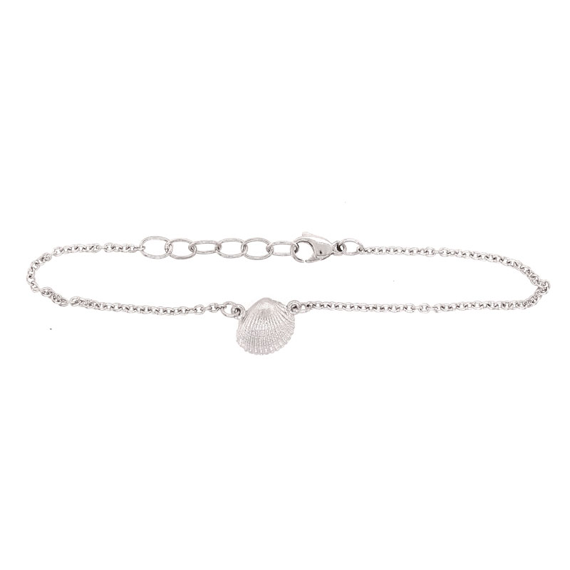 Heiring Shell Ankelkæde Mini Rhodineret 52-2-27RH