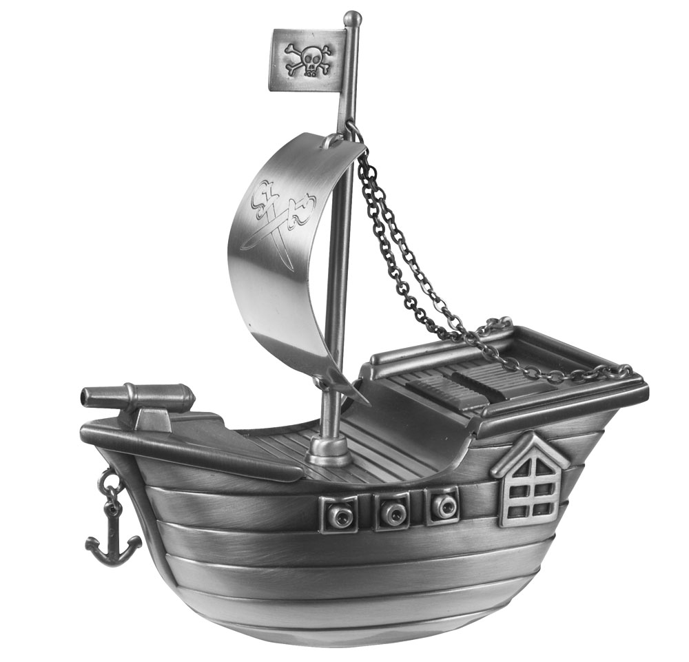 Nordahl Andersen Fortinnet sparebøsse sørøverskib 152-76259