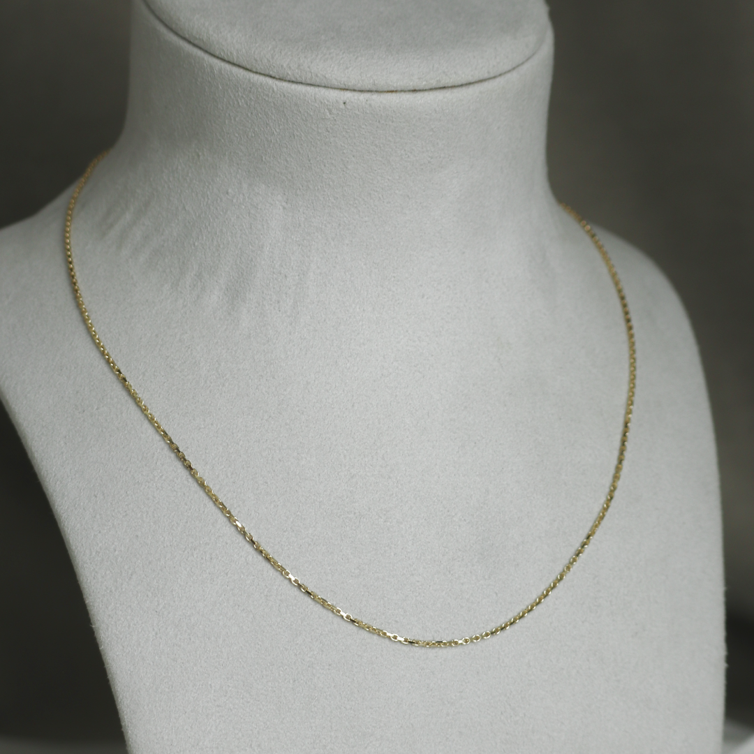 BNH Anker Facet Kæder 8 kt Guld 0,5 mm