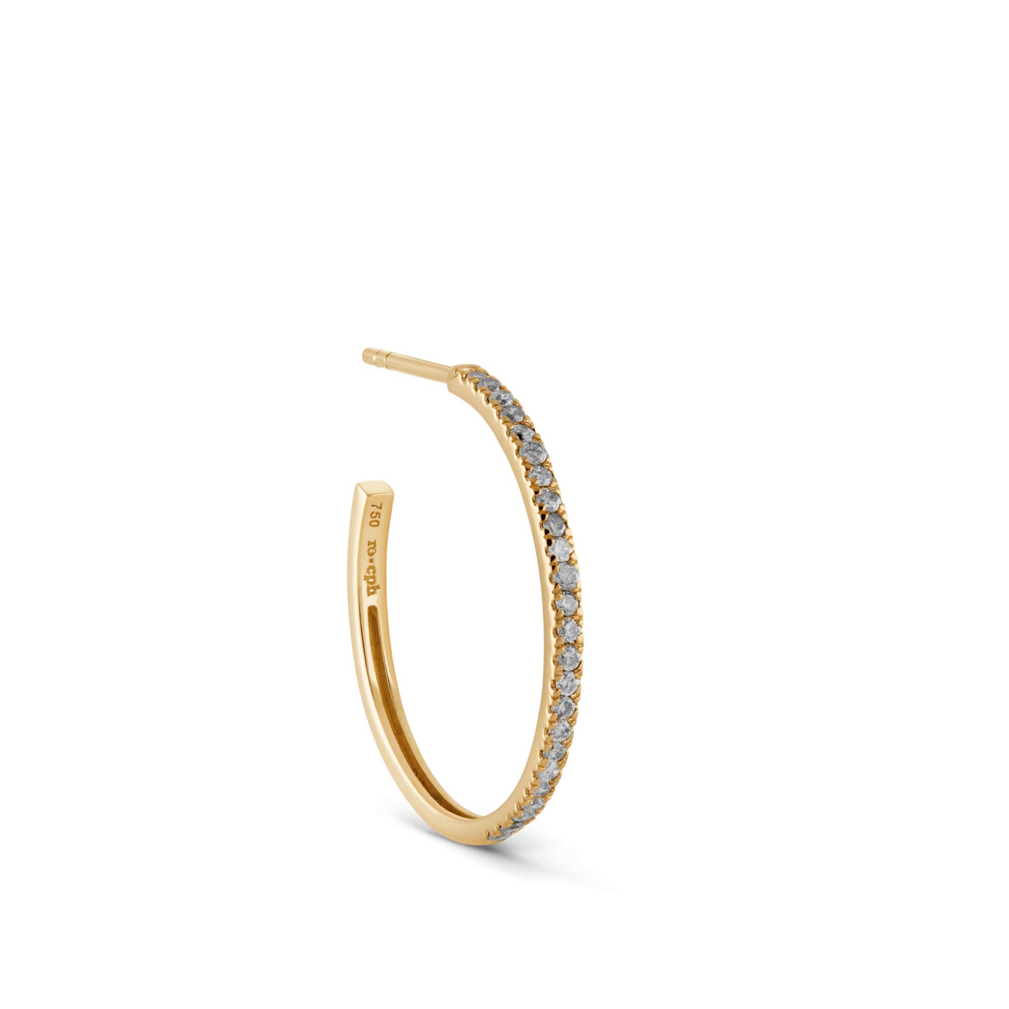 Ro Copenhagen Rock Classic Grey Diamant Creol M E110Y105