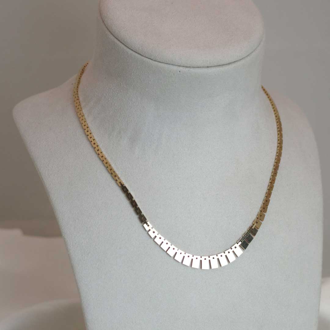 BNH Mursten Halskæde m. forløb 14 kt 7,5 mm