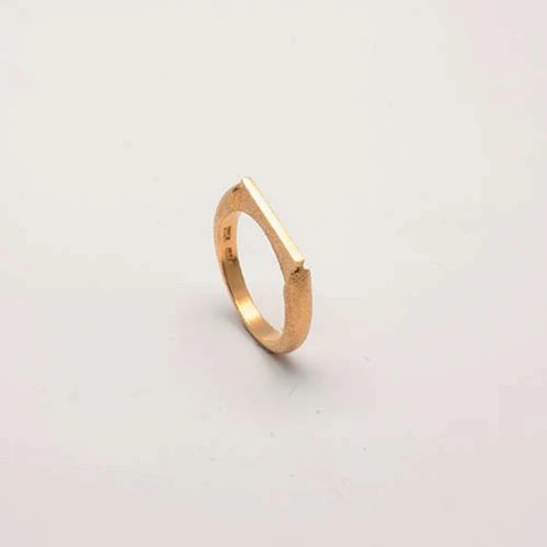 Heiring Initials Ring I Forgyldt 52-4-09FG