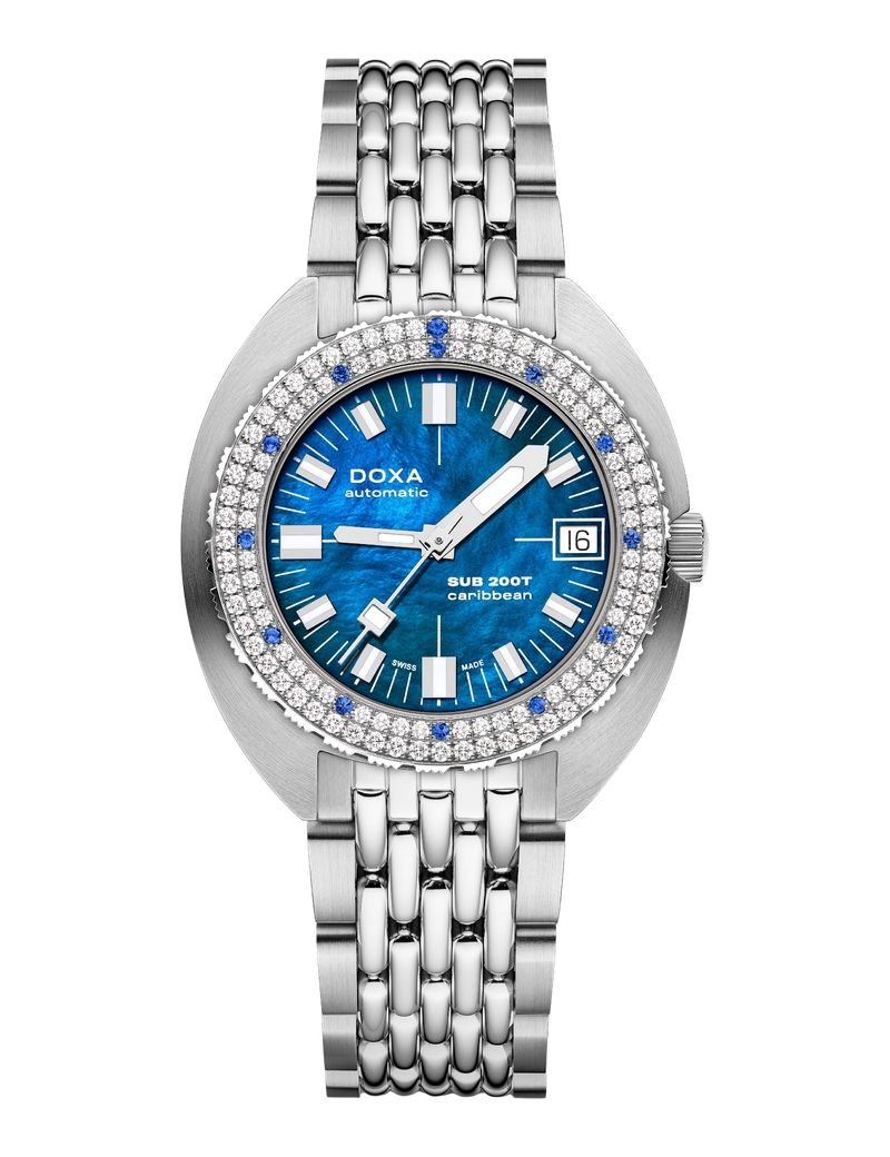 DOXA Sub 200T Diamonds Caribbean 804.10D.201.10