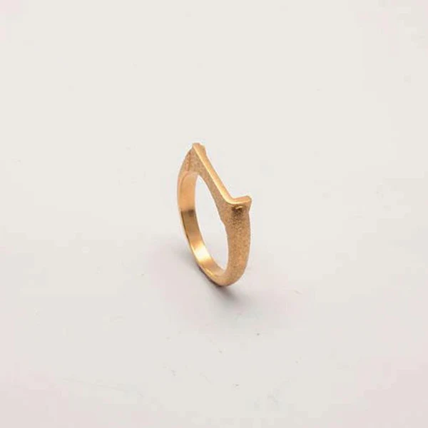 Heiring Initials Ring L Forgyldt 52-4-12FG 