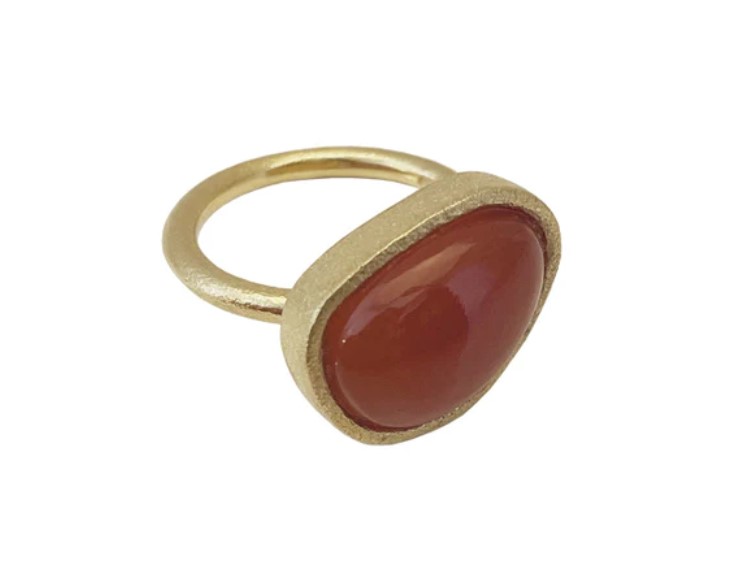 Heiring Kolo Ring med Mexican Agate 53-3-02FG