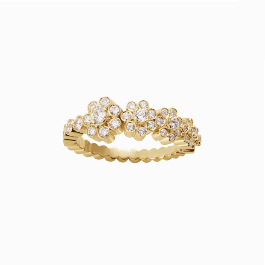 Sophie Bille Brahe Ensemble de Fleurs Ring RI26_FLE_WH