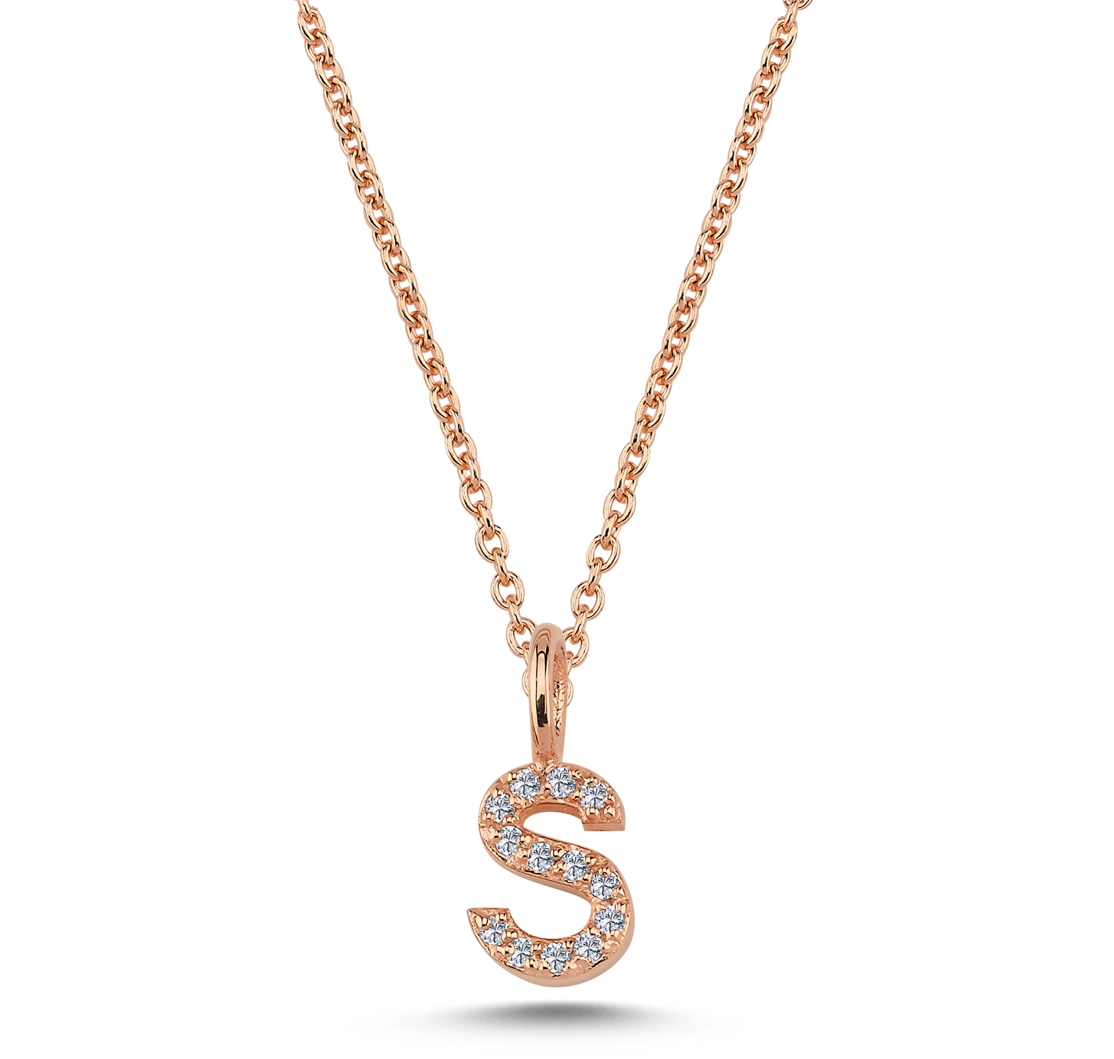 Nuran Bogstav vedhæng "S" med pave V2201-S 0065