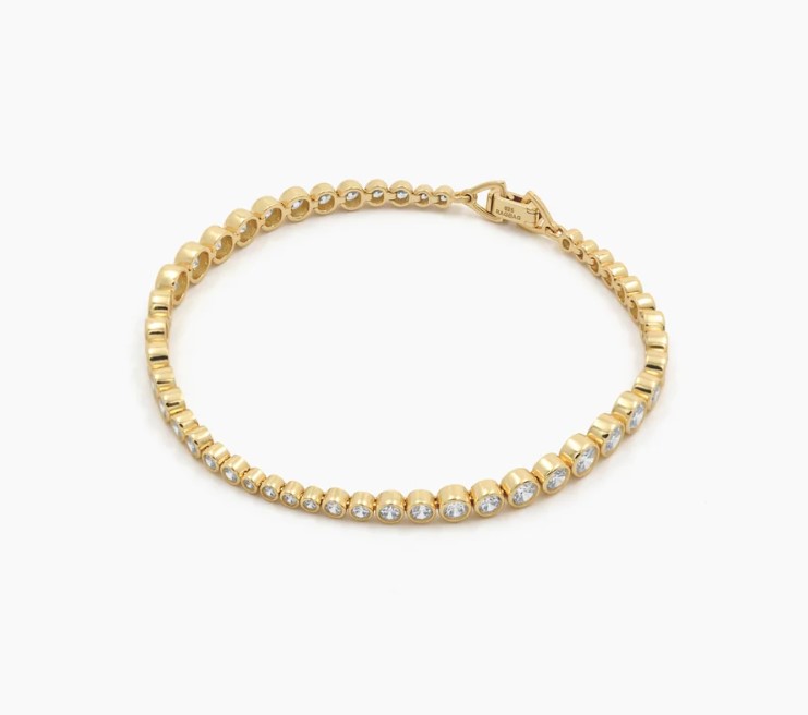 RAGBAG Tennisarmbånd Forgyldt No. 14026