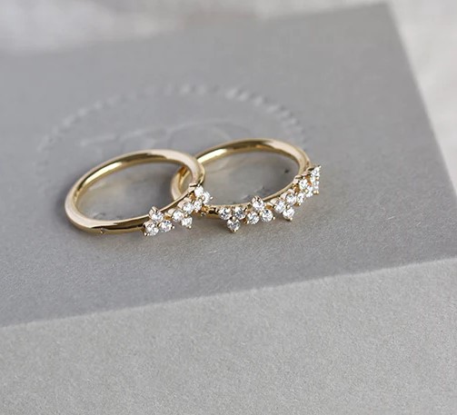 Ro Copenhagen Fryd rødguld diamantring M R104Y101