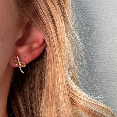 Mads Z Miss Butterfly Øreringe 14kt. 1511003